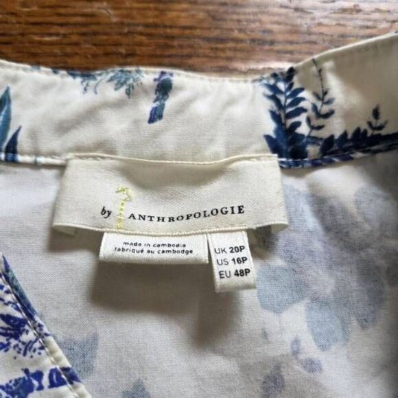 Anthropologie Lucienne Belted Jumpsuit Size 16P - Picture 4 of 5